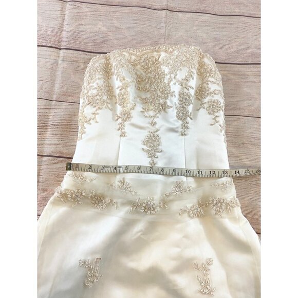 Maggie Sottero Couture Women's Champage Ohelia Embellished Wedding Gown - 4 - Picture 12 of 17